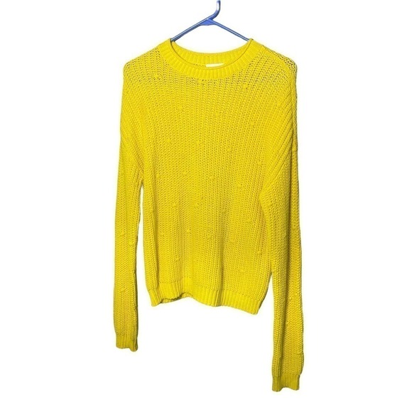ABOUND Bright Yellow Sweater Size Medium - Picture 1 of 6